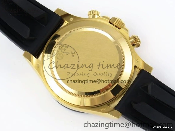 0420 DAYTONA 116518 APSF 1:1 BEST EDITION YG BLACK DIAL ON OYSTERFLEX RUBBER STRAP SH OnTrend 1784